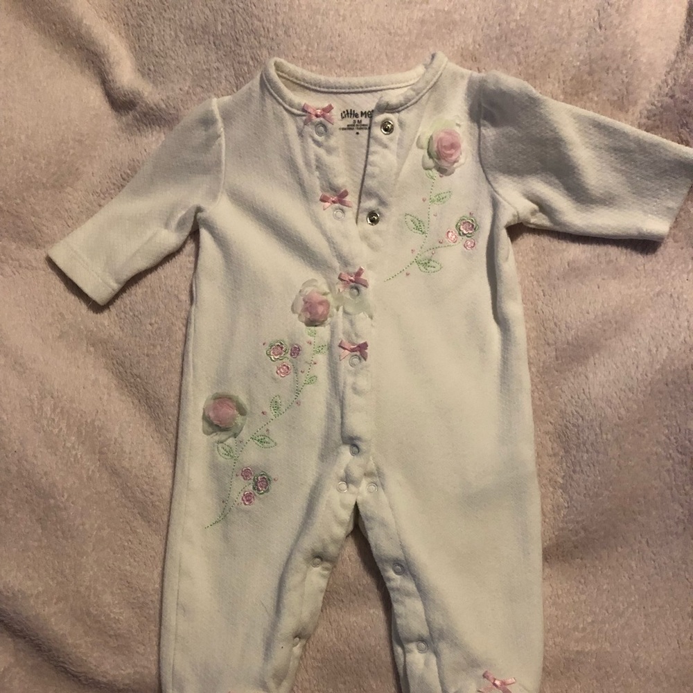 Title Me Play suit (footed), 3 months